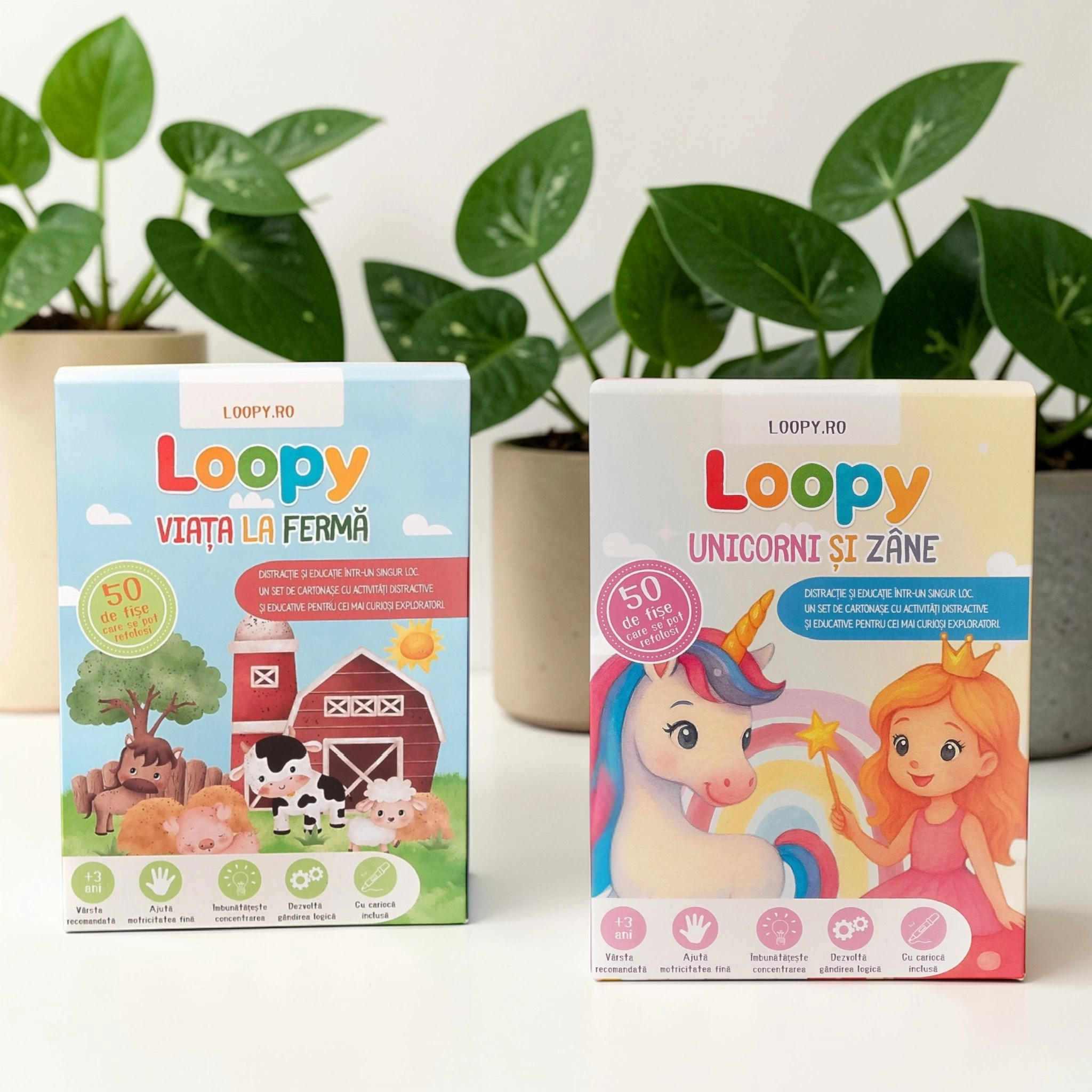 Loopy – set cartonase reutilizabile pentru copii pachet imaginatie Loopy – set cartonase reutilizabile pentru copii pachet imaginatie