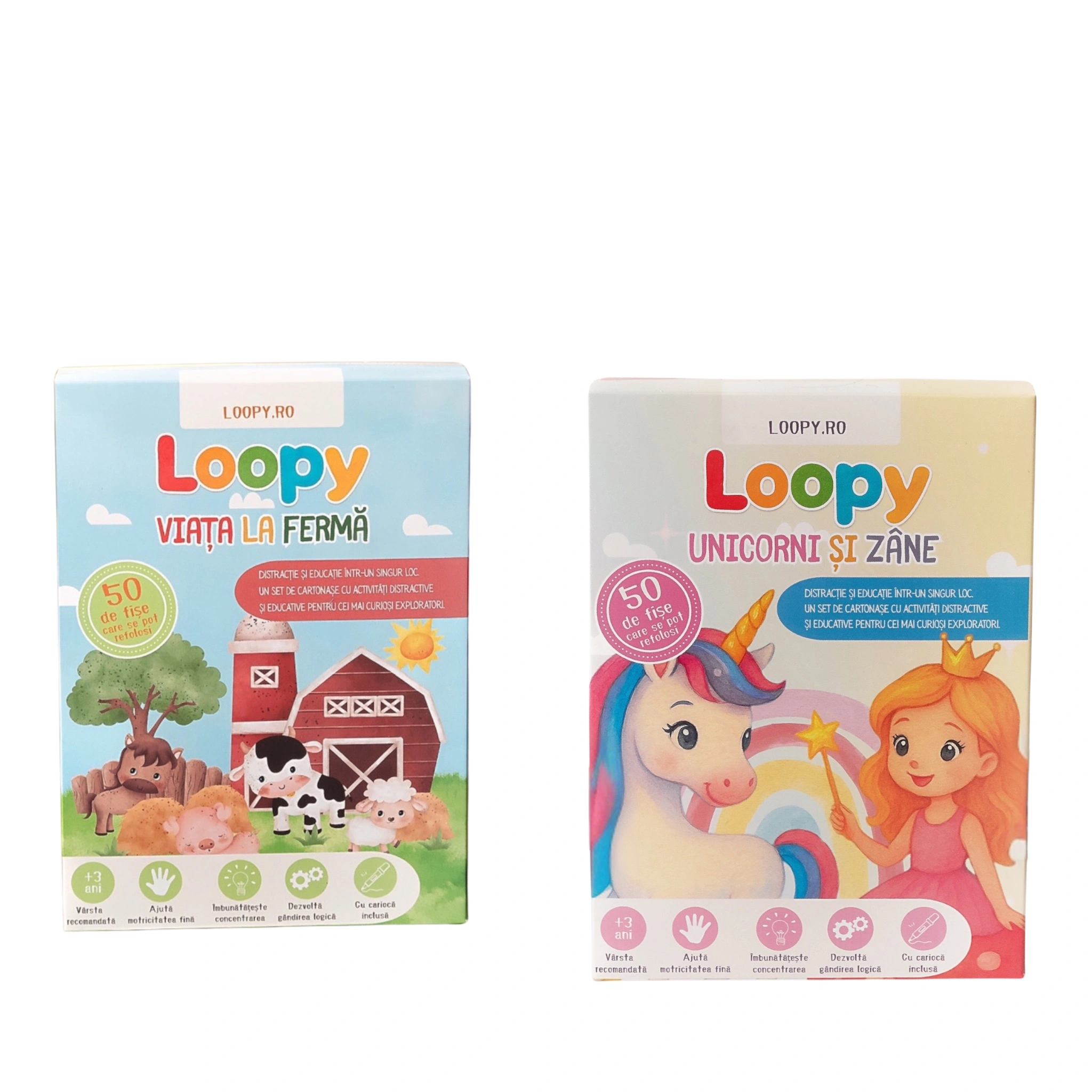 Loopy – set cartonase reutilizabile pentru copii pachet imaginatie Loopy – set cartonase reutilizabile pentru copii pachet imaginatie